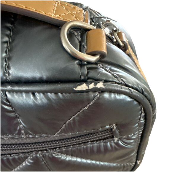 Twelvelittle Diaper Clutch Crossbody Diaper Bag Quilted‎ Metallic Gray - Picture 7 of 16